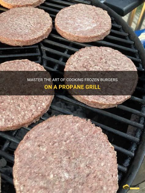 cooking frozen patties on gas grill